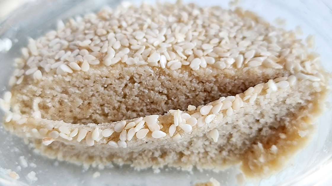 Pasta de sésamo blanco con jengibre, limón y miel, foto 8