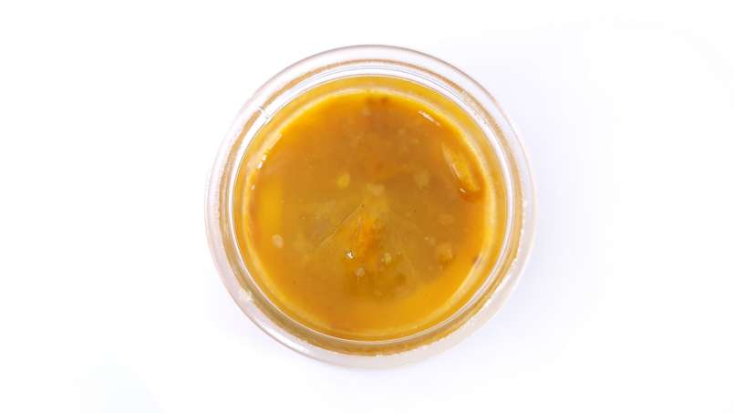 Polen macerado en frío con limón y miel en capas, foto 10