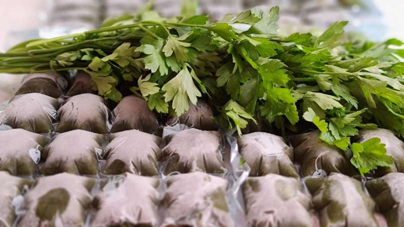 Zumo de perejil con lima en bolsas de hielo, foto 6