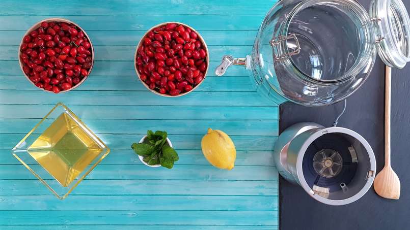 Sidra de manzana con miel, limón y menta, foto 3