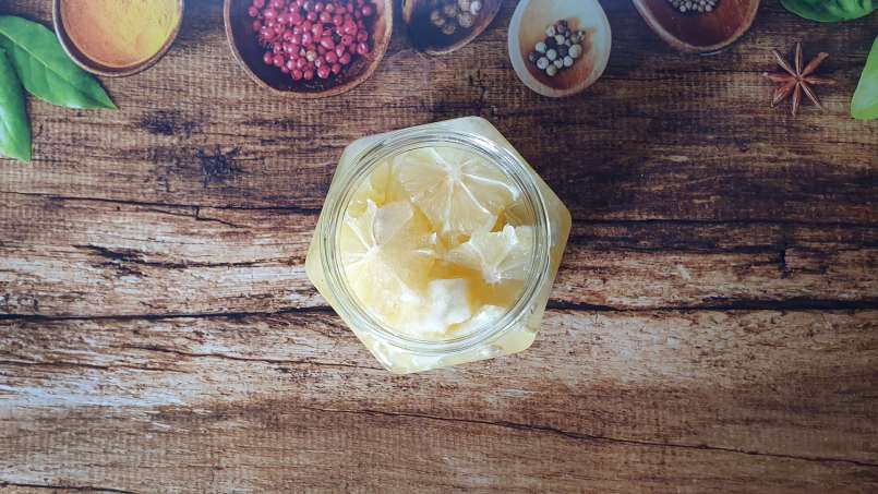 Macerado de limón con miel en un tarro: tónico, inmunitario, hepático, foto 4