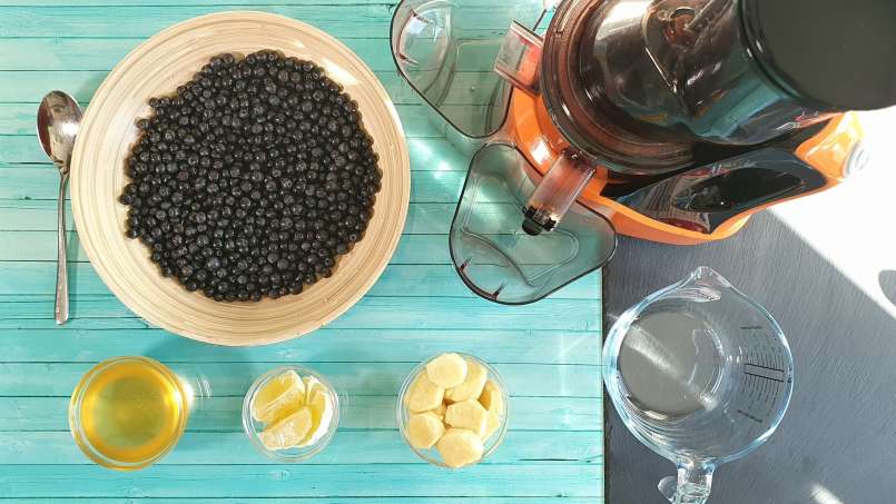 Jarabe de aronia con jengibre y miel, foto 1