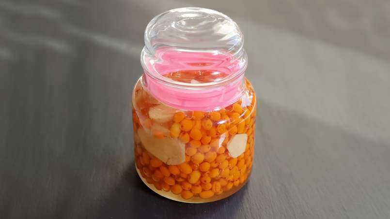 Macerado de espino amarillo con jengibre y miel, foto 6