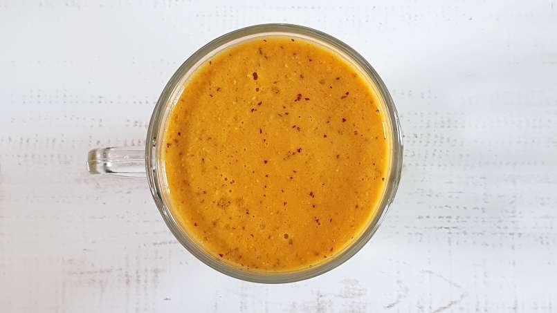 Batido de espino amarillo con manzana, jengibre, polen y miel, foto 4