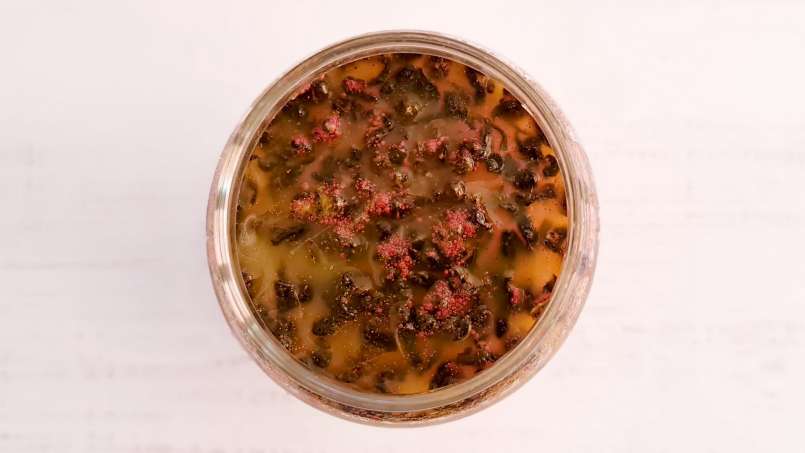 Zumo de jengibre con miel, limón, té verde, cúrcuma, canela y menta, foto 8