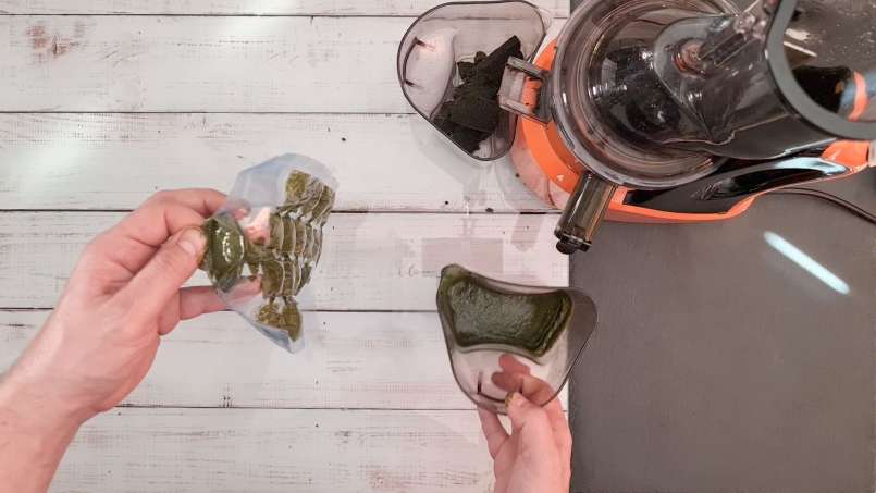 Cubitos de hielo de zumo de ortiga congelado, foto 6