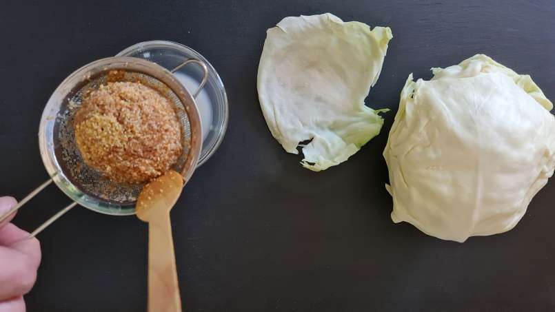 Cataplasma con loys y hojas de col, foto 3