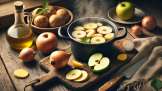 Remedio para la tos con cebolla, patata y manzana cruda