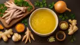 Colágeno natural de muslos de pollo con cúrcuma, jengibre y pimienta negra